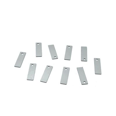 4x14 mm DİKDÖTGEN MODEL PLASTİK PUL PAYET, OYA PULU, NAKIŞ PULU, DÖKME PUL, GÜMÜŞ RENK - 2