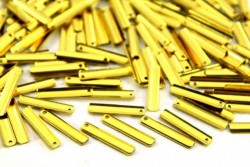 4x20 mm DİKDÖRTGEN TEK DELİK PUL, HAM PİRİNÇ #655H-TEK-DELİK - ERTÜRK