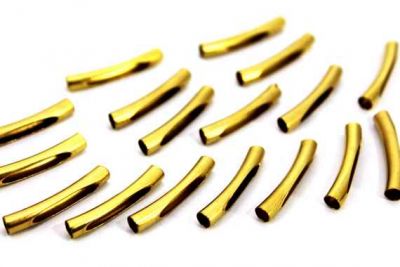 4x25 mm YUVARLAK YARIK KAVİSLİ BORU, HAM PİRİNÇ #1175H - 2
