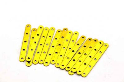 4x33 mm 5 DELİKLİ BİLEKLİK ARA APARATI, HAM PİRİNÇ #342H - 2