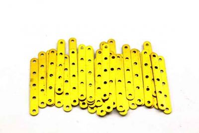 4x33 mm 5 DELİKLİ BİLEKLİK ARA APARATI, HAM PİRİNÇ #342H - 3