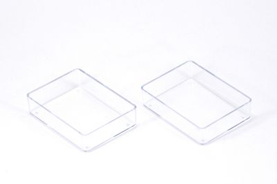 4x5.5 cm, YÜKSEKLİK : 1.5 cm, 10 ADET, KAPAKLI MİNİ MALZEME KUTUSU, BONCUK KUTUSU, ŞEFFAF RENK - 3