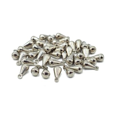 4x8 mm DAMLA ŞEKİLLİ PRİNÇ SALLANTI, NİKEL KAPLAMA - 2