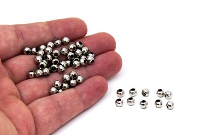 5 mm, METAL BONCUK, DEMİR MİSKET, NİKEL KAPLAMA - 3