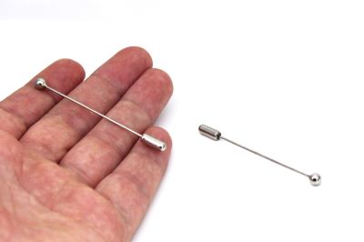 5 mm MİSKET, 6 cm İĞNE, YAKA İĞNE VE PİSTON TAKIMI, NİKEL KAPLAMA - 2