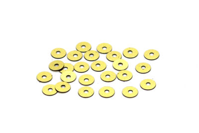 5 mm PLASTİK PUL PAYET, NAKIŞ PULU, DÖKME PUL, ORTADAN DELİK, ALTIN RENK - 2
