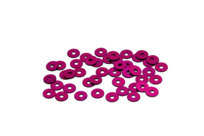 5 mm PLASTİK PUL PAYET, NAKIŞ PULU, DÖKME PUL, ORTADAN DELİK, FUŞYA RENK - 2