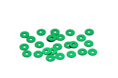 5 mm PLASTİK PUL PAYET, NAKIŞ PULU, DÖKME PUL, ORTADAN DELİK, KOYU YEŞİL RENK - 2