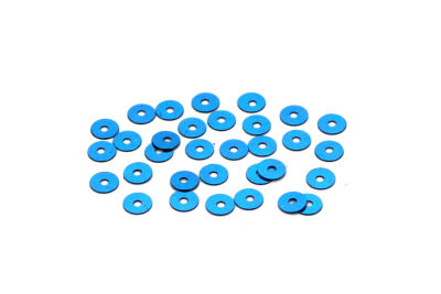5 mm PLASTİK PUL PAYET, NAKIŞ PULU, DÖKME PUL, ORTADAN DELİK, TURKUAZ RENK - 2