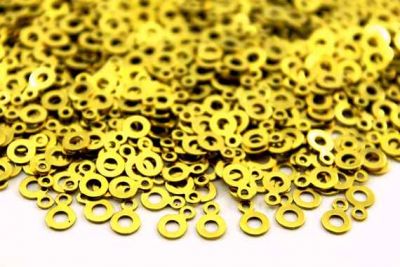 5 mm YUVARLAK TEK DELİK PUL, HAM PİRİNÇ #704H - 2