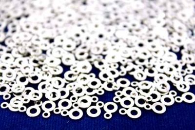 5 mm YUVARLAK TEK DELİK PUL, NİKEL KAPLAMA PİRİNÇ #704N - 2
