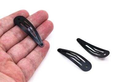 50 mm SİVRİ UÇLU ÇIT ÇIT TOKA, SİYAH BOYA KAPLAMA (5 cm SİVRİ UÇLU ÇIT ÇIT TOKA) - 2