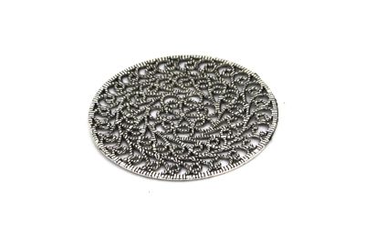 51.5 mm DESENLİ ZAMAK DÖKÜM, BOYALI GÜMÜŞ RENK - 2