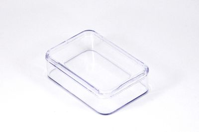 5.5x8 cm, YÜKSEKLİK : 2.5 cm, 10 ADET, KAPAKLI MİNİ MALZEME KUTUSU, BONCUK KUTUSU, ŞEFFAF RENK - 2