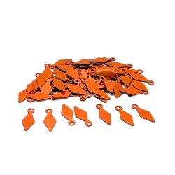 5x12 mm BAKLAVA DİLİMİ MODEL PLASTİK PUL PAYET, OYA PULU, NAKIŞ PULU, DÖKME PUL, BAKIR RENK - ERTÜRK