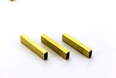 5x10x40 mm KARE DÜZ BORU, HAM PİRİNÇ - 2