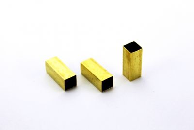 8x8x20 mm KARE DÜZ BORU, HAM PİRİNÇ - 3