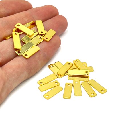 5x15 mm, DİKDÖRTGEN PUL, LAZER MARKALAMA PULU, PİRİNÇ MALZEME, LAK KAPLAMA, TEL KALINLIĞI 0.80 MM - 1