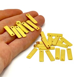 5x20 mm, DİKDÖRTGEN PUL, LAZER MARKALAMA PULU, PİRİNÇ MALZEME, LAK KAPLAMA, TEL KALINLIĞI 0.80 MM - ERTÜRK