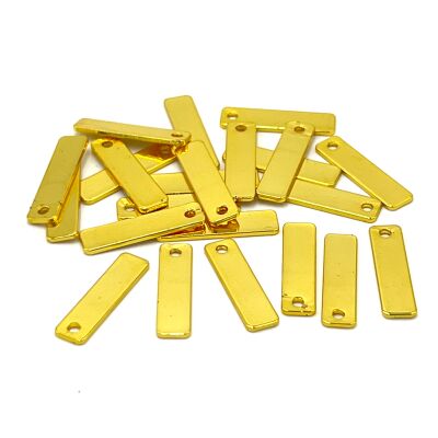 5x20 mm, DİKDÖRTGEN PUL, LAZER MARKALAMA PULU, PİRİNÇ MALZEME, LAK KAPLAMA, TEL KALINLIĞI 0.80 MM - 2