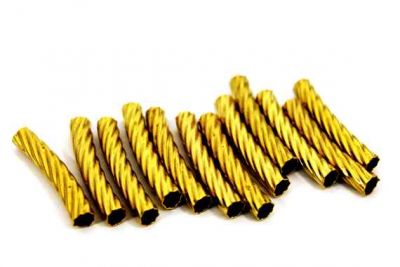 5x32 mm BURGULU YUVARLAK KAVİSLİ BORU, HAM PİRİNÇ #1177H - 2