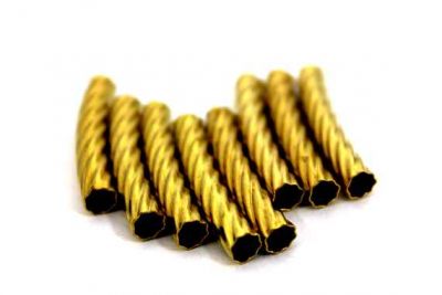 5x32 mm BURGULU YUVARLAK KAVİSLİ BORU, HAM PİRİNÇ #1177H - 3