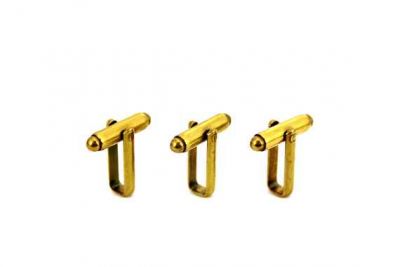 7x22 mm KOL DÜĞMESİ, HAM PİRİNÇ #271H - 2
