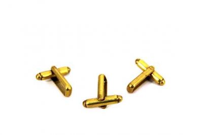 7x22 mm KOL DÜĞMESİ, HAM PİRİNÇ #271H - 3