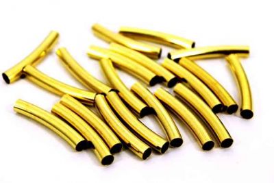 5x32 mm YUVARLAK KAVİSLİ BORU, HAM PİRİNÇ #1148H - 2