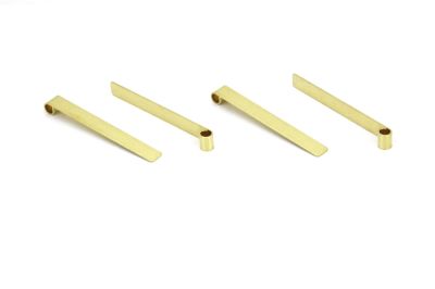 5x42 mm BORU KULPLU DİKDÖRTGEN PUL, HAM PİRİNÇ #1500H - 2
