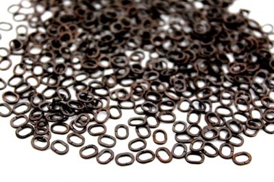 5x6 mm ELİPS HALKA, BAKIR KAPLAMA #435B - 2