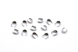 5x7 mm, ÇELİK KOLYE UCU APARATI, GÜMÜŞ RENK, 1. KALİTE KARARMAZ - ERTÜRK