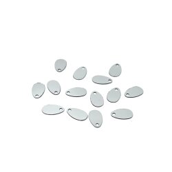 5x9 mm DAMLA MODEL PLASTİK PUL PAYET, OYA PULU, NAKIŞ PULU, DÖKME PUL, GÜMÜŞ RENK - 3