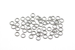 6 mm, ÇELİK MONTAJ HALKASI, TEL KALINLIĞI : 0.80 mm, GÜMÜŞ RENK, 1. KALİTE KARARMAZ - 2