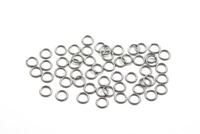 6 mm, ÇELİK MONTAJ HALKASI, TEL KALINLIĞI : 0.80 mm, GÜMÜŞ RENK, 1. KALİTE KARARMAZ - 2