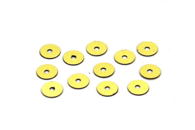 6 mm PLASTİK PUL PAYET, NAKIŞ PULU, DÖKME PUL, ORTADAN DELİK, ALTIN RENK - 2