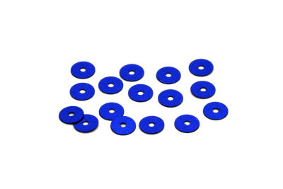 6 mm PLASTİK PUL PAYET, NAKIŞ PULU, DÖKME PUL, ORTADAN DELİK, MAVİ RENK - 2