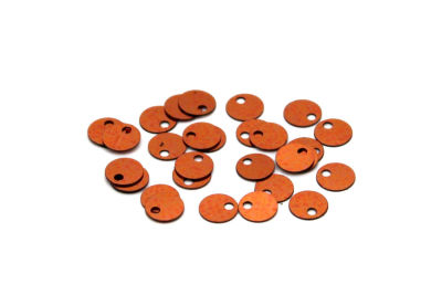 6 mm PLASTİK PUL PAYET, NAKIŞ PULU, DÖKME PUL, YAN DELİK, BAKIR RENK - 2