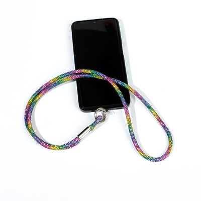 6 MM TAŞLI İP HAZIR TELEFON BOYUN ASKI AKSESUARI - 100 CM - 3