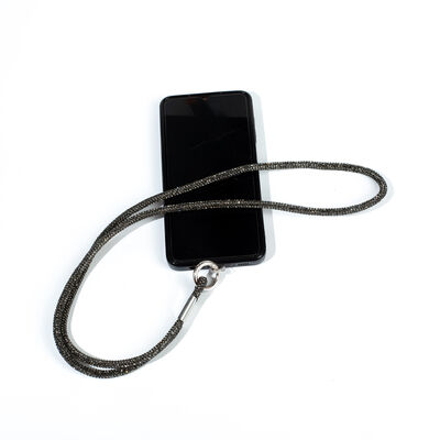 6 MM TAŞLI İP HAZIR TELEFON BOYUN ASKI AKSESUARI - 100 CM - 4