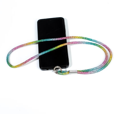 6 MM TAŞLI İP HAZIR TELEFON BOYUN ASKI AKSESUARI - 100 CM - 8