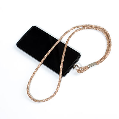 6 MM TAŞLI İP HAZIR TELEFON BOYUN ASKI AKSESUARI - 100 CM - 11