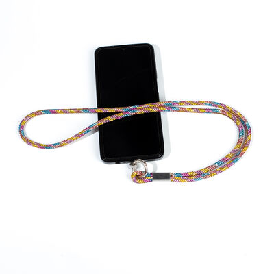 6 MM TAŞLI İP HAZIR TELEFON BOYUN ASKI AKSESUARI - 100 CM - 12