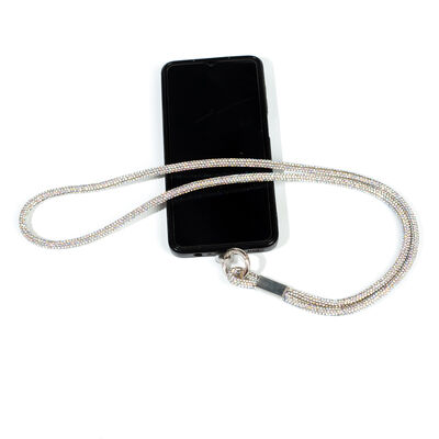 6 MM TAŞLI İP HAZIR TELEFON BOYUN ASKI AKSESUARI - 100 CM - 13
