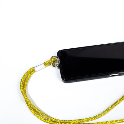 6 MM TAŞLI İP HAZIR TELEFON BOYUN ASKI AKSESUARI - 100 CM - 18