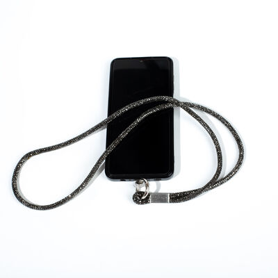 6 MM TAŞLI İP HAZIR TELEFON BOYUN ASKI AKSESUARI - 100 CM - 20