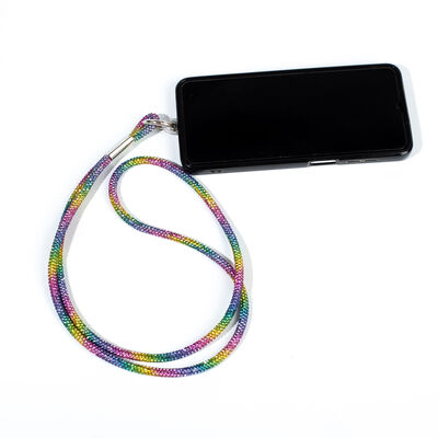 6 MM TAŞLI İP HAZIR TELEFON BOYUN ASKI AKSESUARI - 100 CM - 22