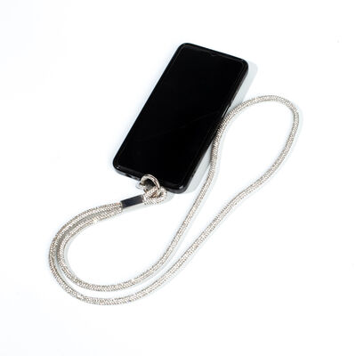 6 MM TAŞLI İP HAZIR TELEFON BOYUN ASKI AKSESUARI - 100 CM - 30