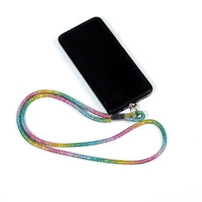 6 MM TAŞLI İP HAZIR TELEFON BOYUN ASKI AKSESUARI - 100 CM - 32