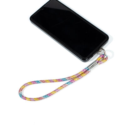 6 MM TAŞLI İP HAZIR TELEFON EL ASKI AKSESUARI - 42 CM - 2